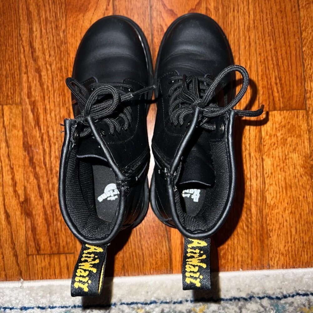 Dr. Martens Junior 1460 Softy T Leather Lace Up Boots Black Size Juniors 3 - Picture 5 of 7